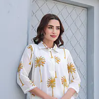 TRENDY MUL COTTON SET - Yellow - 44
