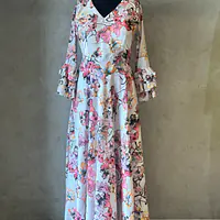 FLORAL LONG GOWN - 38
