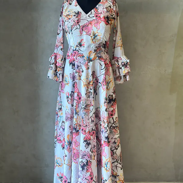 FLORAL LONG GOWN - 38