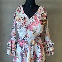 FLORAL LONG GOWN - 40
