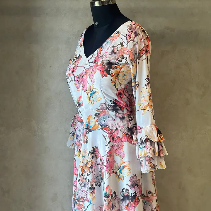 FLORAL LONG GOWN - 42