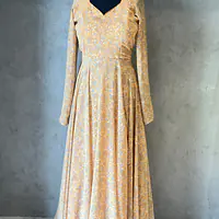 LONG FLORAL ANARKALI SUIT - 40