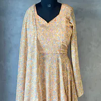 LONG FLORAL ANARKALI SUIT - 42