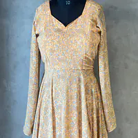 LONG FLORAL ANARKALI SUIT - 44