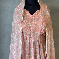 LONG FLORAL ANARKALI SUIT - 44