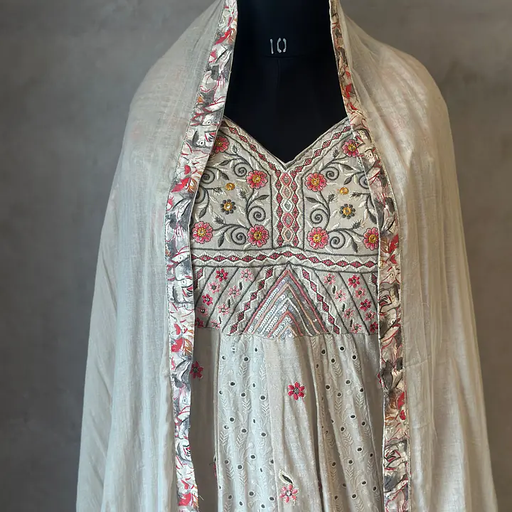 BEAUTIFUL ANARKALI SUIT WITH HANDWORK - 42
