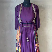 FLORAL HANDWORK PLAZO SET - 40