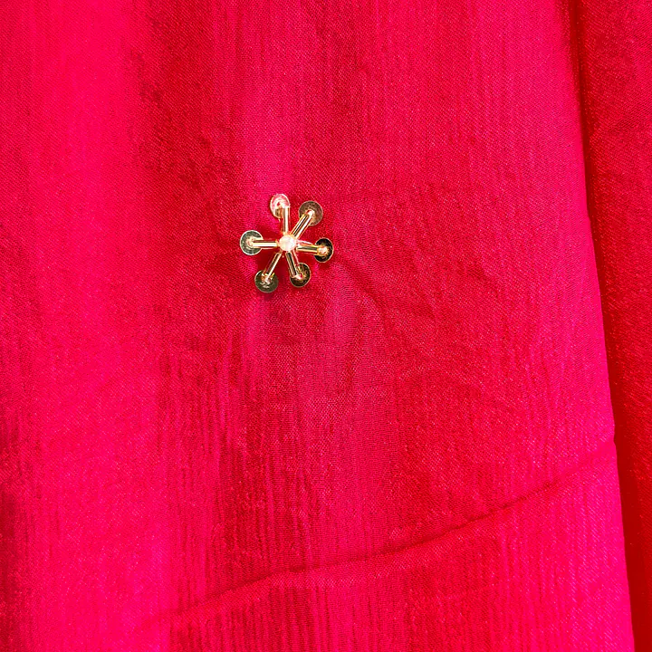 PURE CHINON HANDWORK SUIT - 44 - Pink