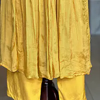 PURE CHINON HANDWORK SUIT - Yellow - 40
