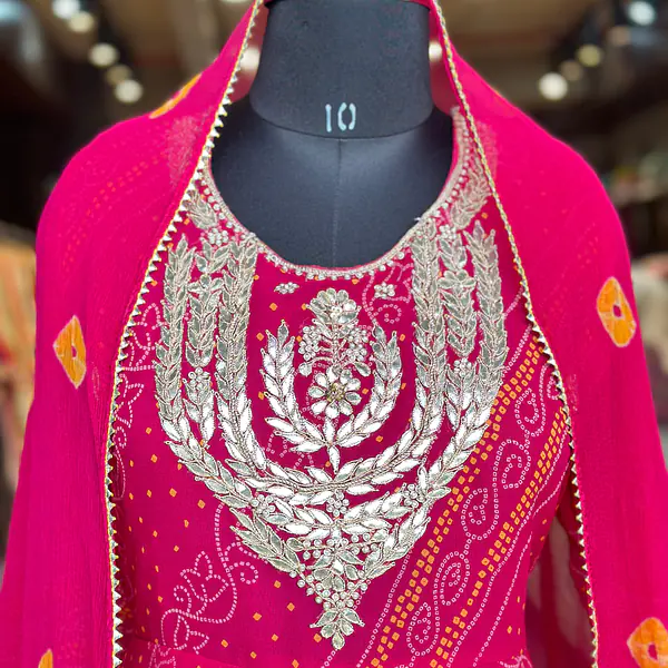 BHANDEJ SPECIAL HANDWORK SKIRT SET - Rani - 38