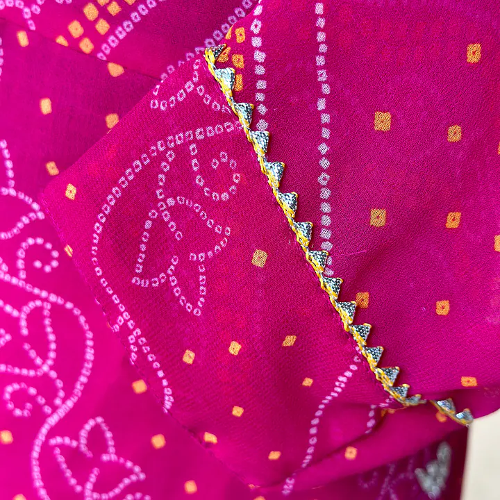 BHANDEJ SPECIAL HANDWORK SKIRT SET - Red - 44