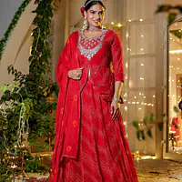 BHANDEJ SPECIAL HANDWORK SKIRT SET - Rani - 38