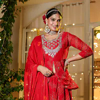 BHANDEJ SPECIAL HANDWORK SKIRT SET - Rani - 42