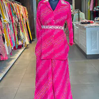 BHANDEJ HANDWORK CO-ORD SET - Red - 38