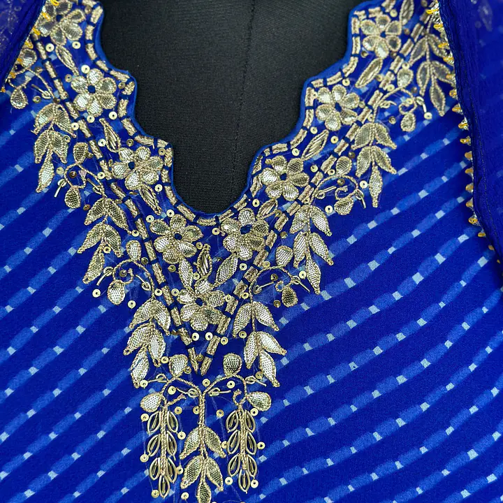 MOTHDA SPECIAL HANDWORK SUIT SET - Blue - 42