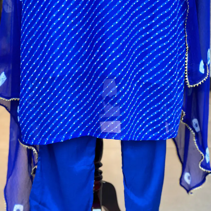 MOTHDA SPECIAL HANDWORK SUIT SET - Blue - 44