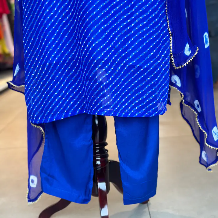 MOTHDA SPECIAL HANDWORK SUIT SET - Blue - 46