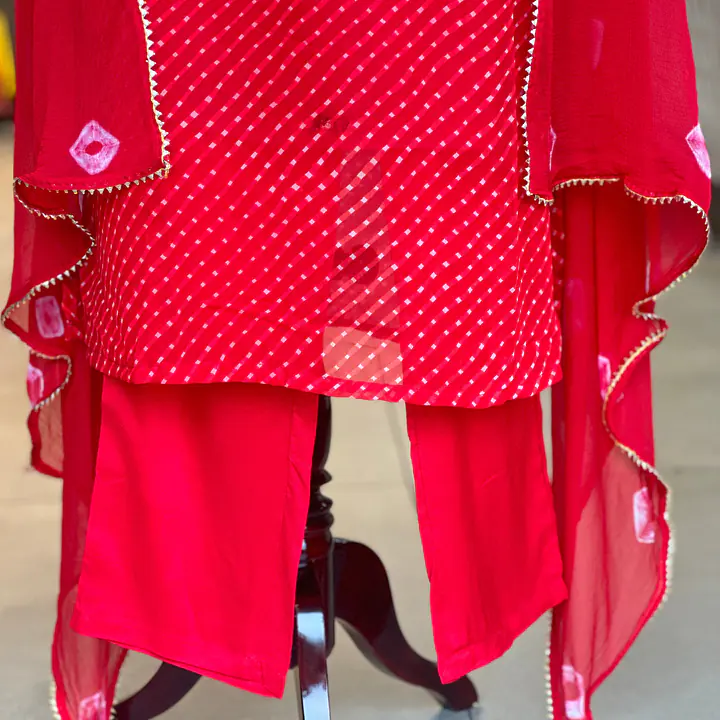 MOTHDA SPECIAL HANDWORK SUIT SET - Red - 44