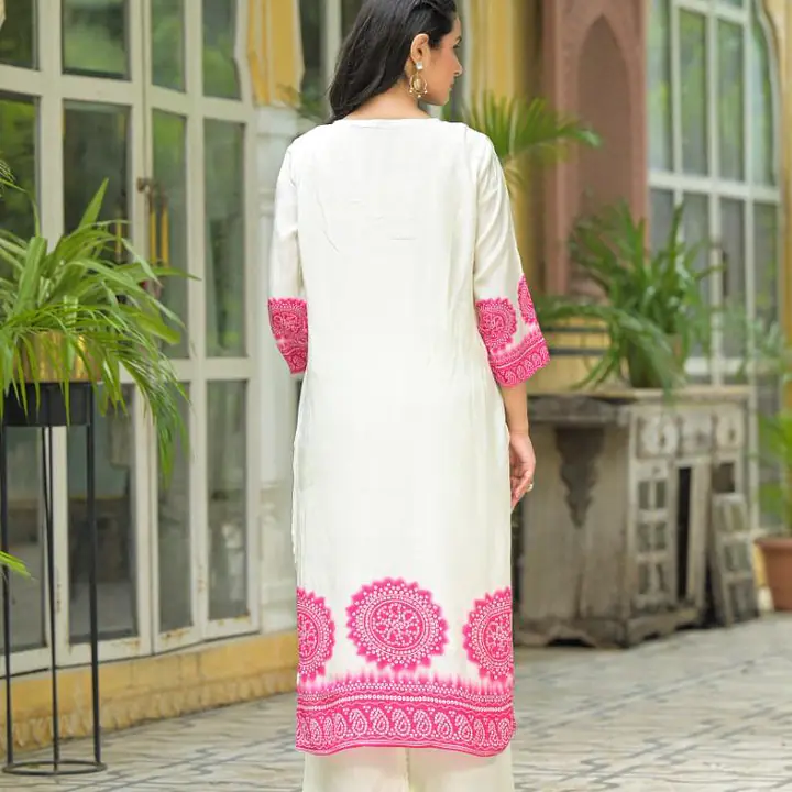 PURE CREP HANDWORK THREE PIECE SUIT