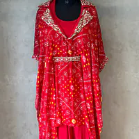 BHANDEJ SHURG SET WITH PLAZO - 38