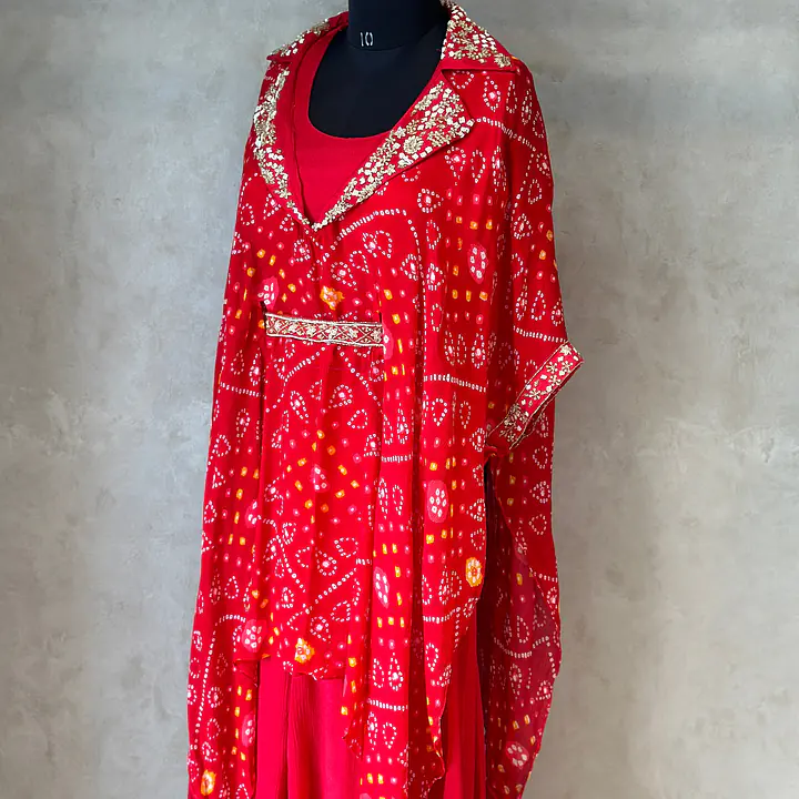 BHANDEJ SHURG SET WITH PLAZO - 40