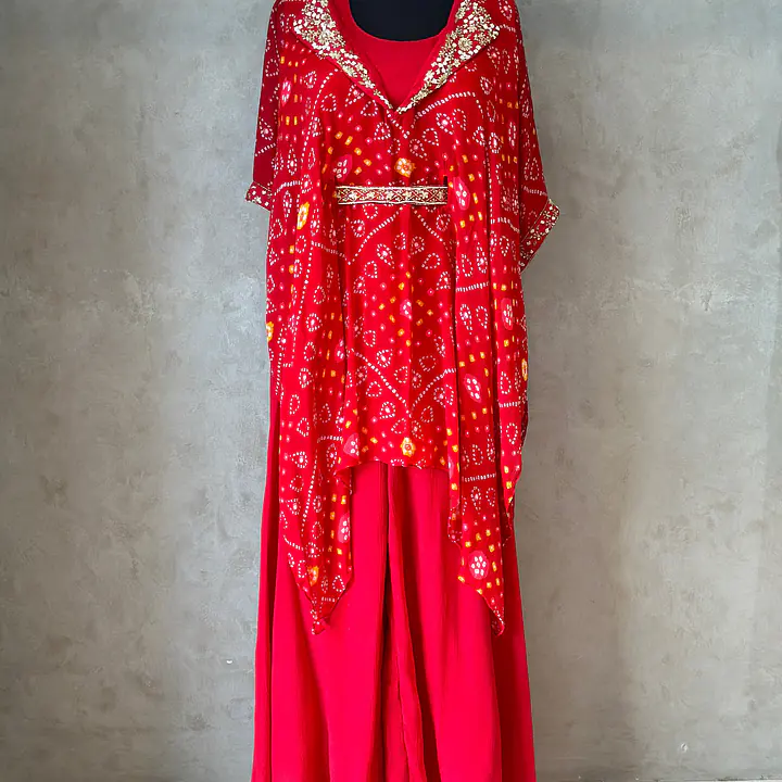 BHANDEJ SHURG SET WITH PLAZO
