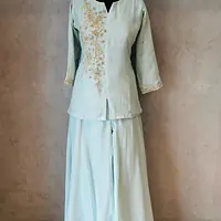 RAKHI SPECIAL CO-ORD SET IN PURE MULCHANDARI - Light Lavender - 38