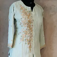 RAKHI SPECIAL CO-ORD SET IN PURE MULCHANDARI - Light Lavender - 40
