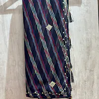 PURE CHIFFON HANDWORK LAHARIYA SAREE