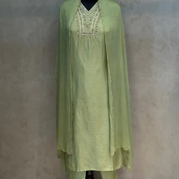 PURE MODAL SILK SUIT SET FOR RAKHI - 40