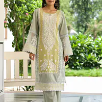 PREMIUM PAKISTANI STYLE STRAIGHT SUIT - Sea Green - 38