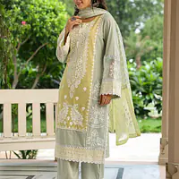 PREMIUM PAKISTANI STYLE STRAIGHT SUIT - Baby Pink - 42