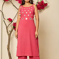 TRENDY CO-ORD SET - Rusty orange - 36