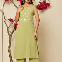 TRENDY CO-ORD SET - Pista Green - 36