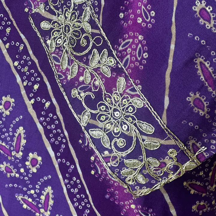 MODAL SILK LAHARIYA SUIT SET - 42