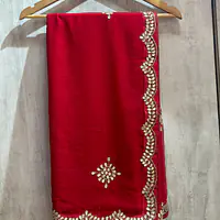 GOTA PATTI HANDWORK SAREE - Default Title