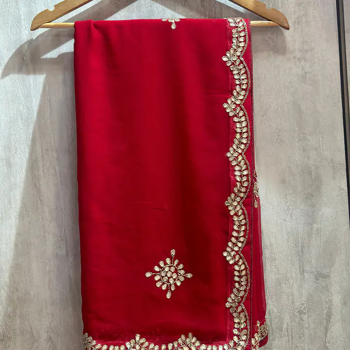 GOTA PATTI HANDWORK SAREE - Default Title