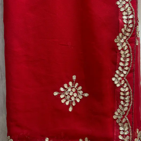 GOTA PATTI HANDWORK SAREE