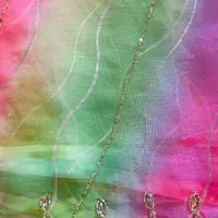 PURE CHIFFON HANDWORK LAHRIYA SAREE