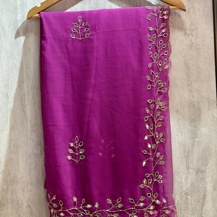 GEORGETTE HANDWORK SAREE