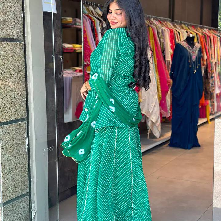 MOTHDA SPECIAL SKIRT SET IN PLUS SIZE - GREEN - 50