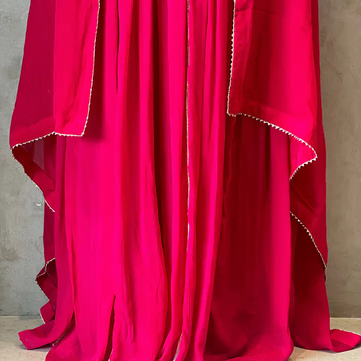 BRIDE SPECIAL LAHARIYA HANDWORK SUIT - Rani Pink - 44