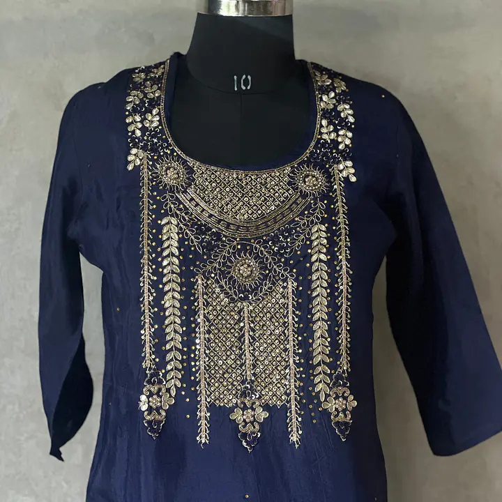THREE PIECE SUIT SET WITH HANDWORK - 40