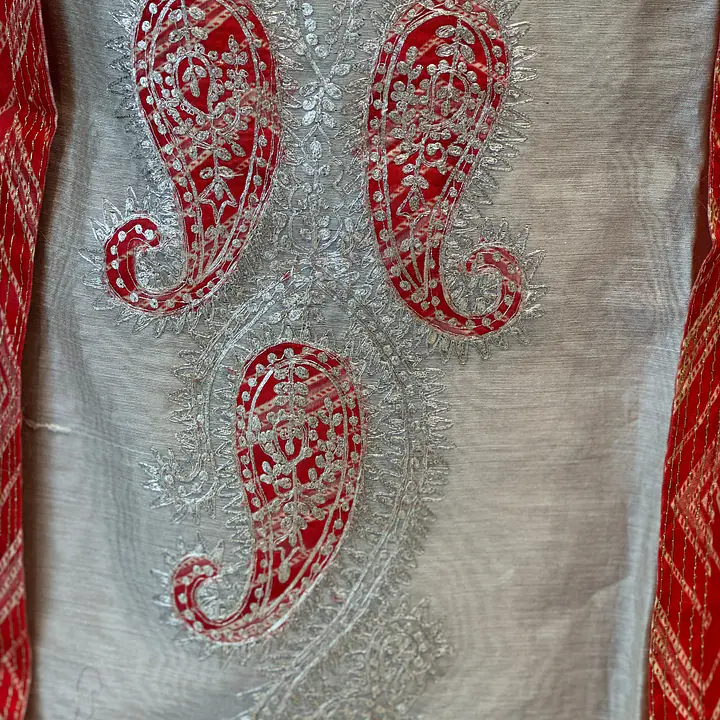 CHANDERI SUIT SET
