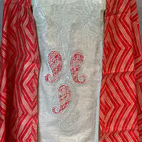 CHANDERI SUIT SET