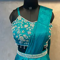 PRE-DRAPPED SAREE SHURG SET