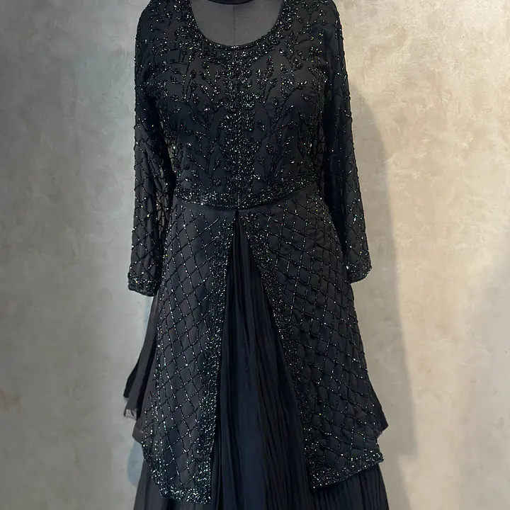 PEPLUM HANDWORK SKIRT SET