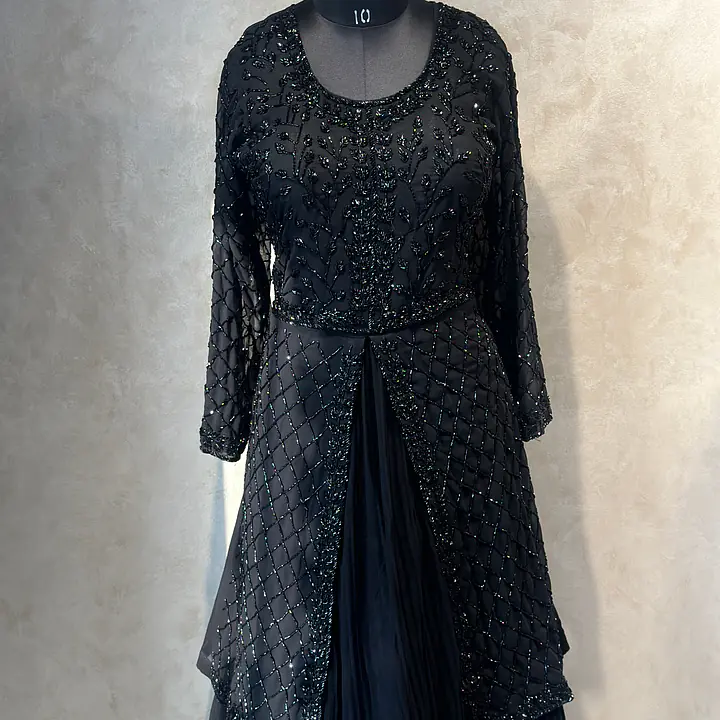 PEPLUM HANDWORK SKIRT SET
