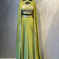 INDO-FUSION PLAZO SER - Mehndi green - 36