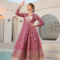 ANARKALI SUIT SET - Purple - 38